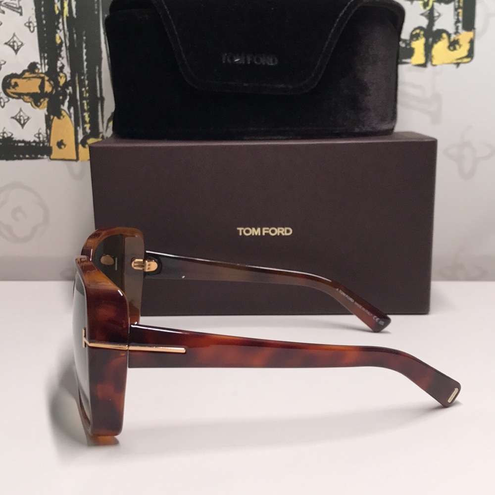 New Authentic Tom Ford Women's Gradient Brown Sunglasses TF1117 53p - Picture 6 of 14